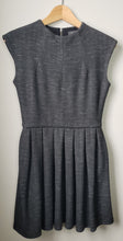 Load image into Gallery viewer, Talula Pleated Dark Grey Dress (Size 4)