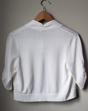Load image into Gallery viewer, Ricki's White Cropped Cardigan (Size Small)