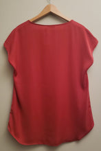 Load image into Gallery viewer, back view of Ricki&#39;s laced shirt, burnt orange colour, size large
