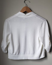 Load image into Gallery viewer, Ricki&#39;s White Cropped Cardigan (Size Small)
