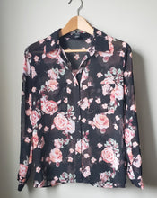 Load image into Gallery viewer, Forever 21 Sheer Rose Blouse (Size Small)
