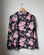 Load image into Gallery viewer, Forever 21 Sheer Rose Blouse (Size Small)
