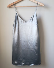 Load image into Gallery viewer, Wilfred Free Metallic Charcoal Slip Dress (Size XXS)
