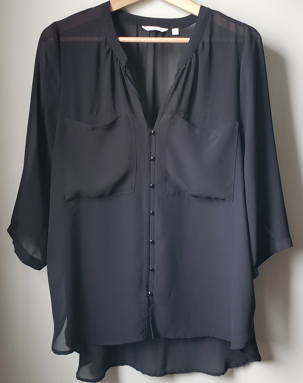 Reitman's Sheer Blouse (Size Large)